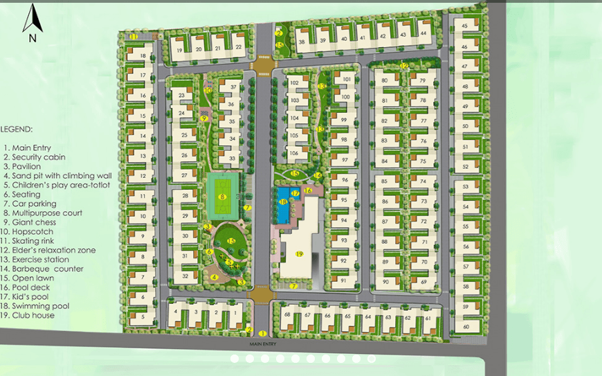 Adarsh Tranqville,Hennur,Bengaluru- Master Plan