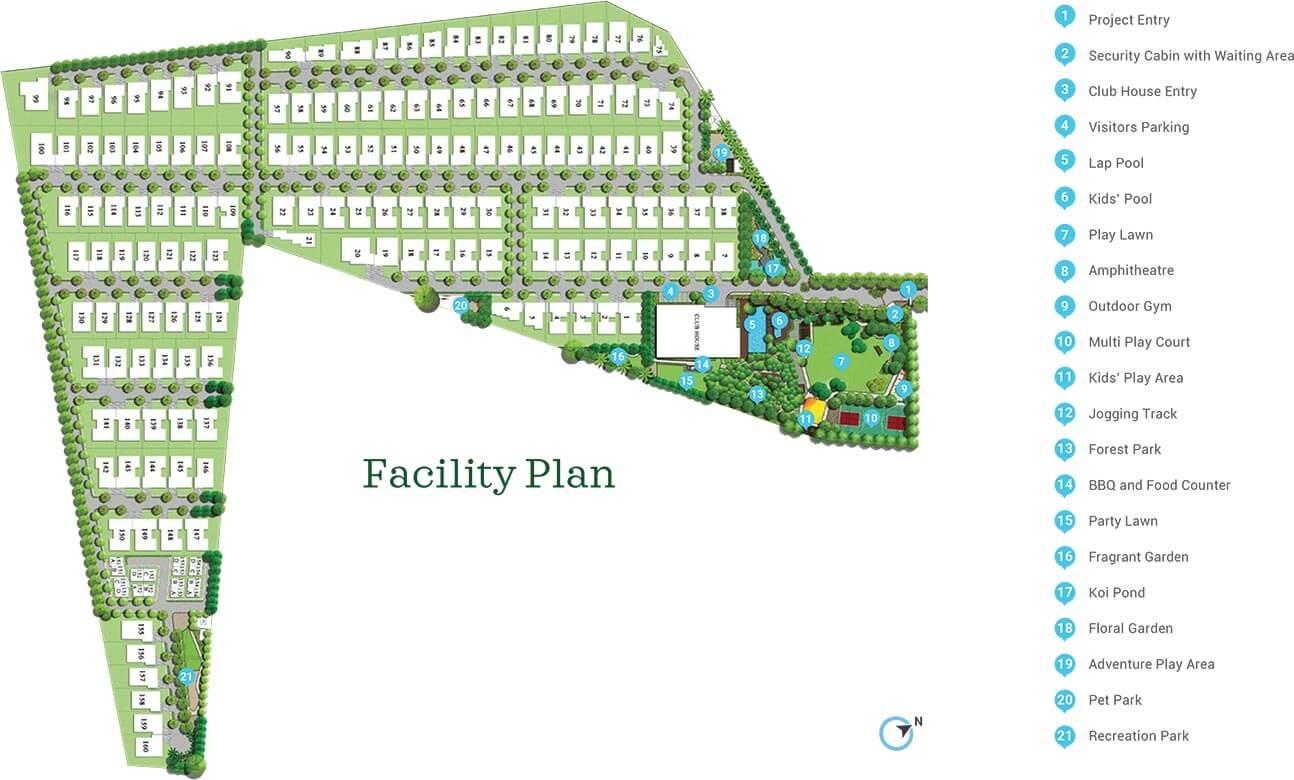 Adarsh Sanctuary,Kodathi,Bengaluru- Master Plan