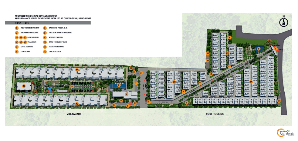 Radiance Gardenia,Hennur,Bengaluru- Master Plan