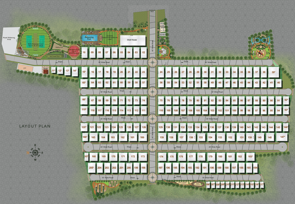 Myhna Meadows,Gunjur,Bengaluru- Master Plan