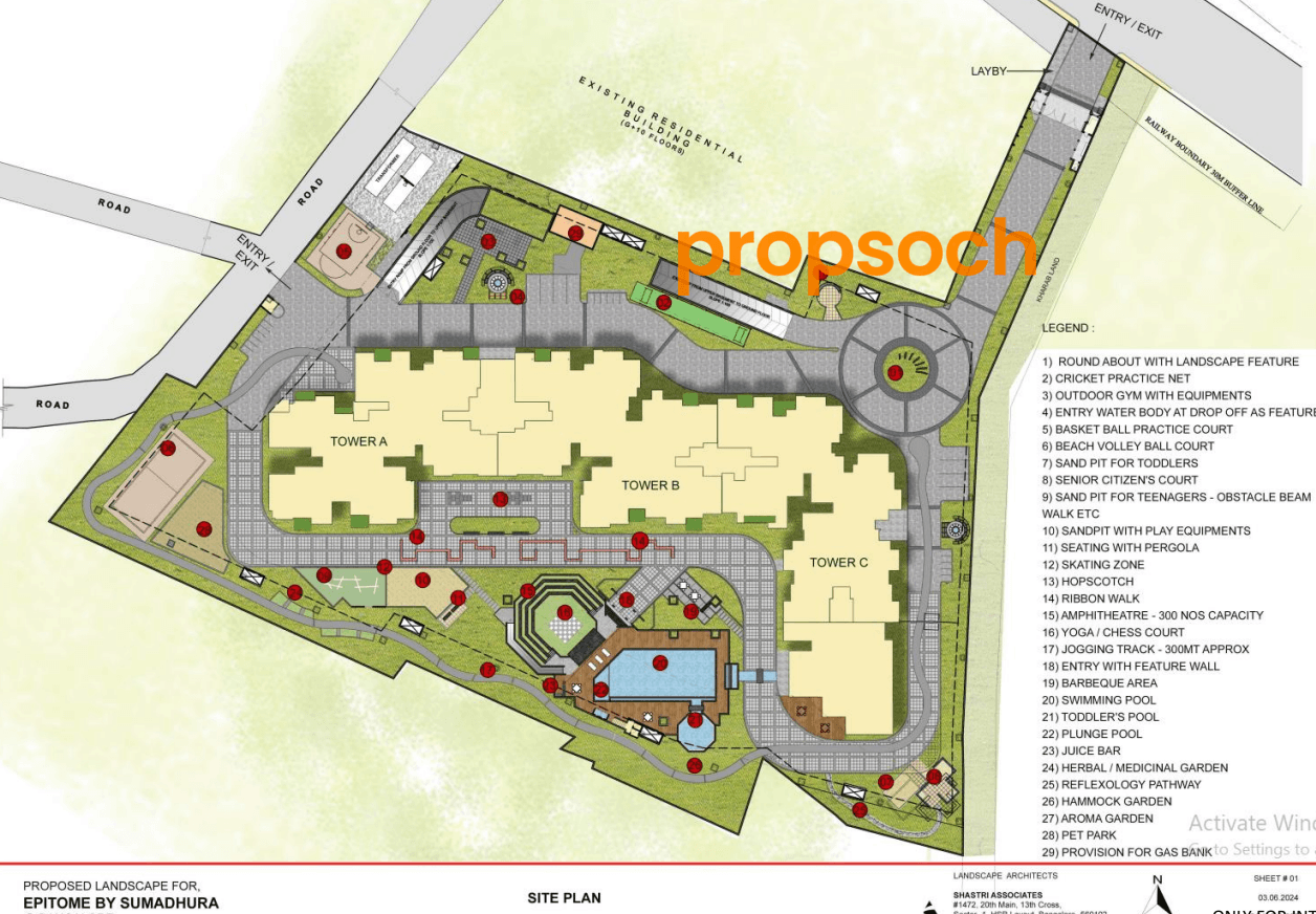 Sumadhura Epitome,Jakkur,Bengaluru- Master Plan