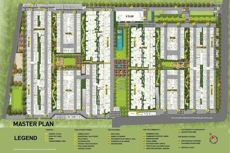 Vaishnavi Serene,Yelahanka,Bengaluru- Master Plan