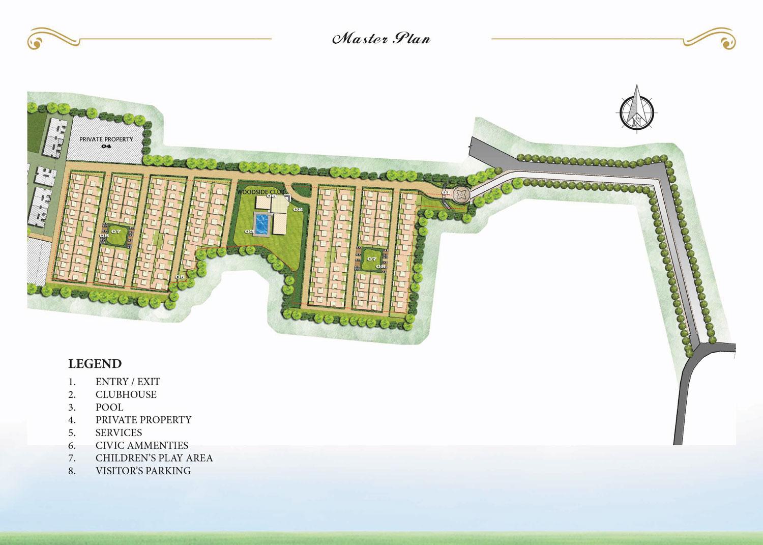 Prestige Woodside,Yelahanka,Bengaluru- Master Plan