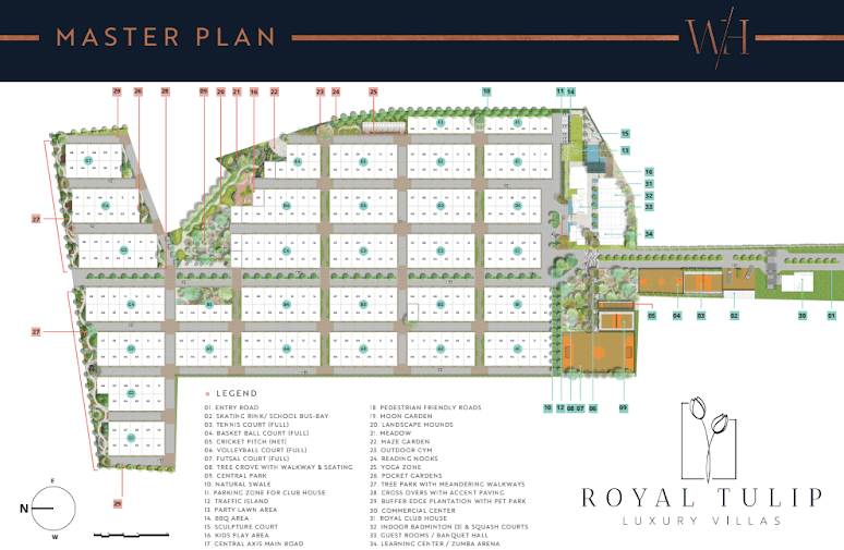 Royal Tulip Villas,Chikka Tirupathi,Bengaluru- Master Plan