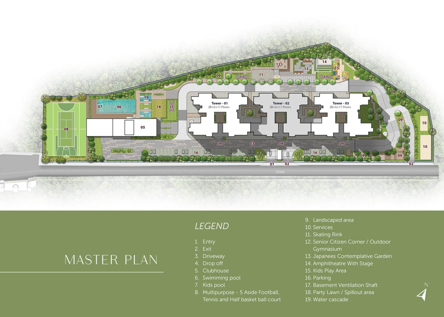 Prestige Elm Park,Whitefield,Bengaluru- Master Plan