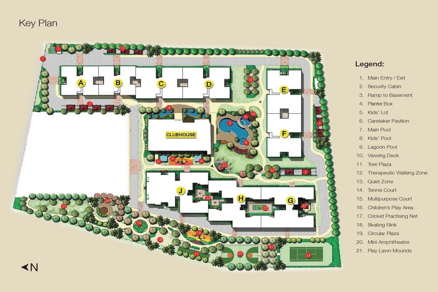 Adarsh Lakefront,Outer Ring Road - East,Bengaluru- Master Plan