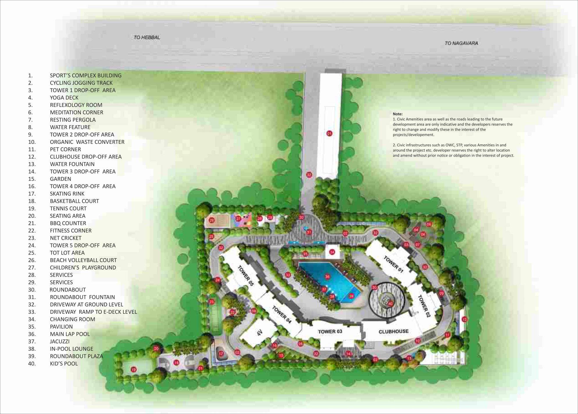 SNN Clermont,Hebbal,Bengaluru- Master Plan