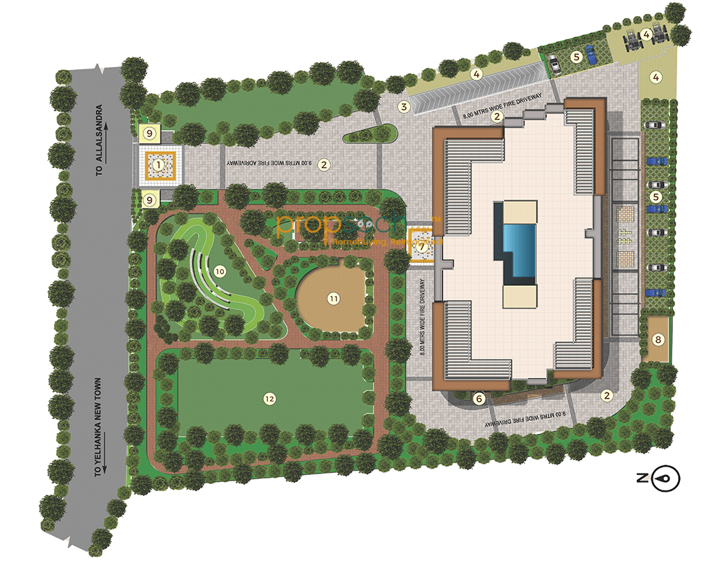 Capstone Flowing tree,Yelahanka,Bengaluru- Master Plan